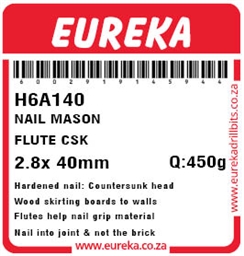 H6A140 - Masonry Nail -H6A140_label_T